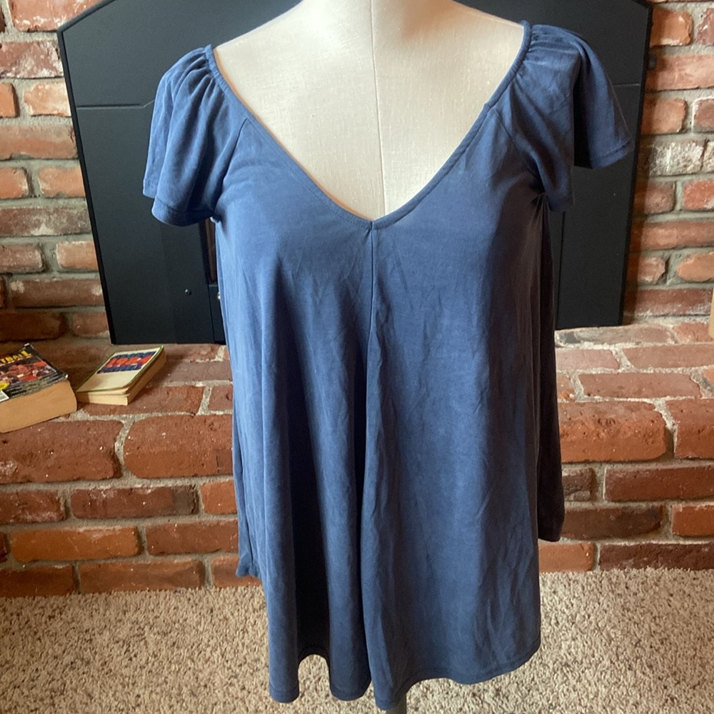Blue Deep V from Green Envelope